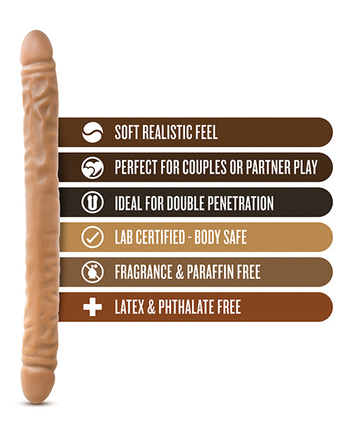 Dr. Skin 18" Double Dildo - Mocha