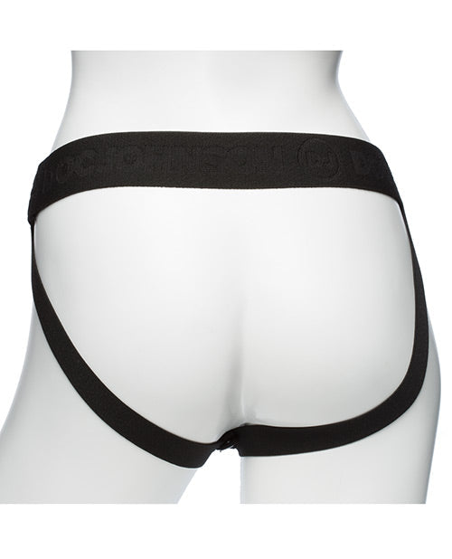 Body Extensions Be Aroused Hollow Vibrating Strap On - Black