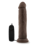 Dr. Throb 9.5" Vibrating Dildo - Chocolate