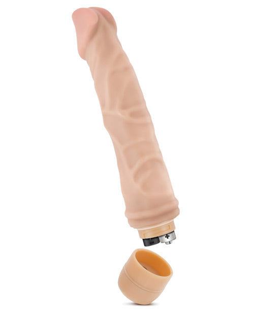 Dr. Skin Vibe 6 - 8.75" Vibrating Dildo - Beige