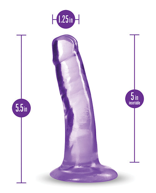 B Yours Plus 5.5" Hard n' Happy Dildo Purple