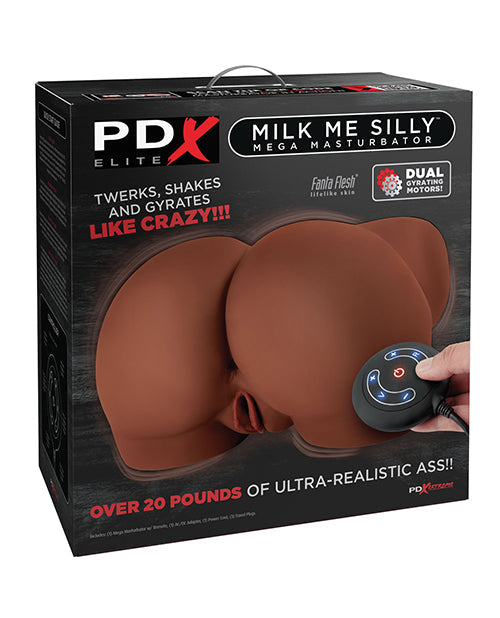 PDX Elite Milk Me Silly Vibrating Masturbator Brown