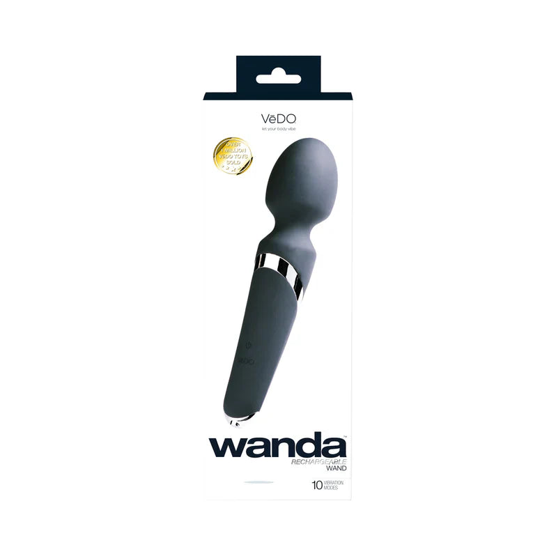 VeDO Wanda Rechargeable Wand Vibrator Just Black