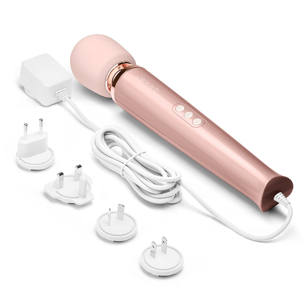 Le Wand Plug-In Vibrating Wand Massager - Rose Gold