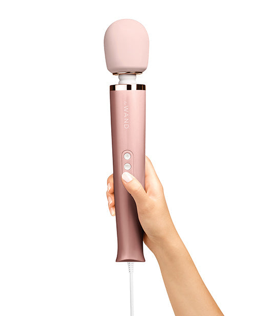 Le Wand Plug-In Vibrating Wand Massager - Rose Gold