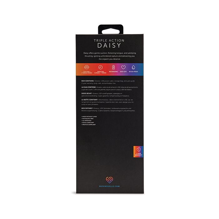 Nu Sensuelle Triple Action Daisy Suction Vibe - Neon Blue