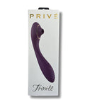 PRIVE Trinite 3 in One Medical Grade Silicone Vibrator Purple