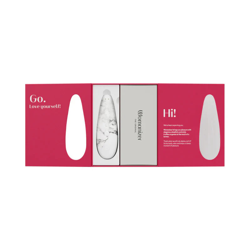 Womanizer x Marilyn Monroe Special Edition Classic 2 Clitoral Stimulator - White Marble