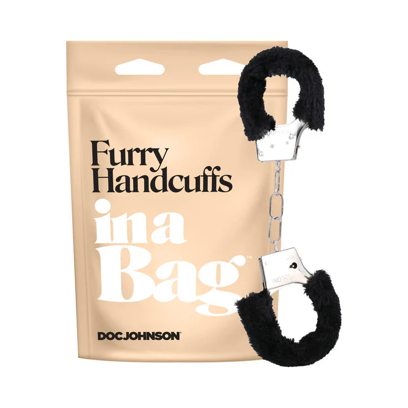 Doc Johnson Furry Handcuffs In A Bag