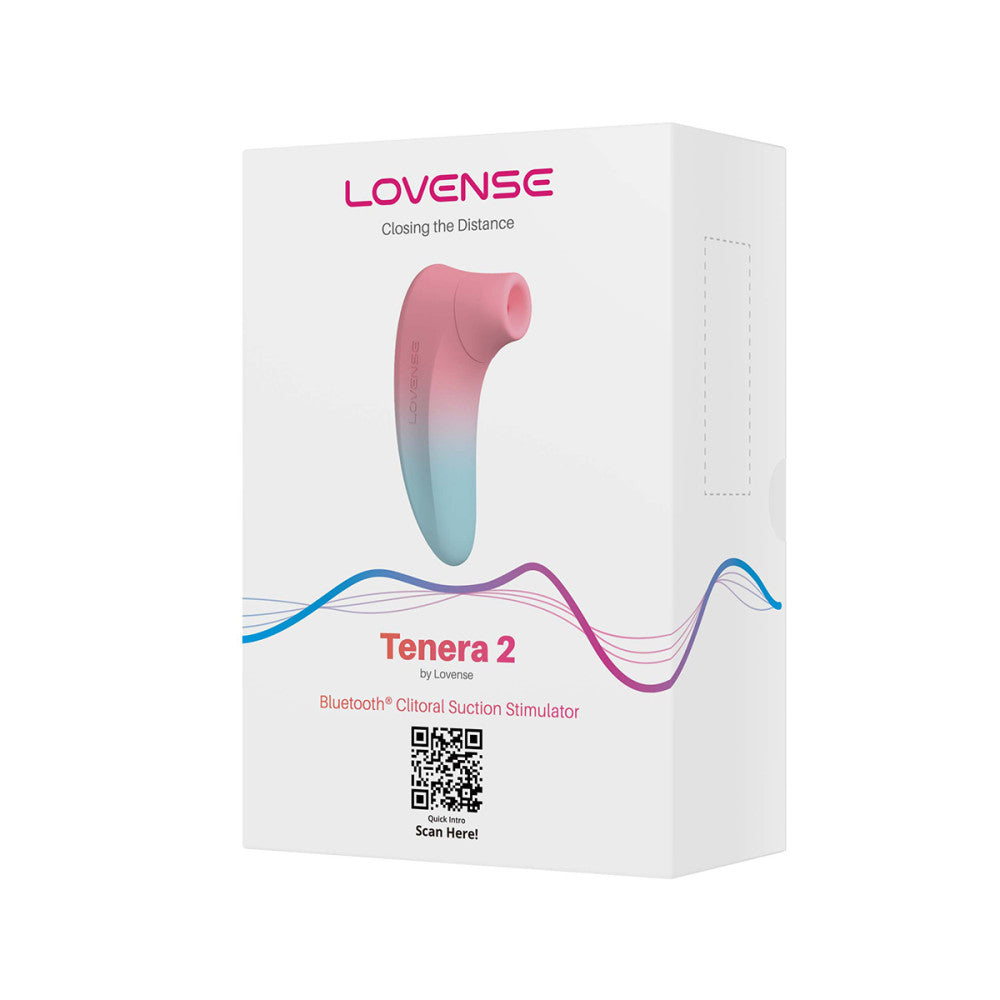 Lovense Tenera 2 Suction Vibrator - Pink/Blue