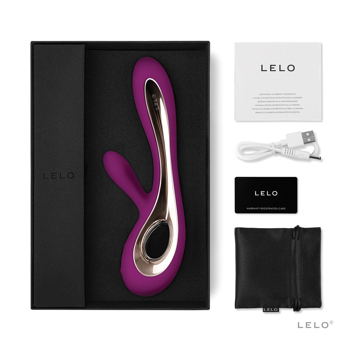 LELO Soraya 2 Rabbit Vibrator - Deep Rose