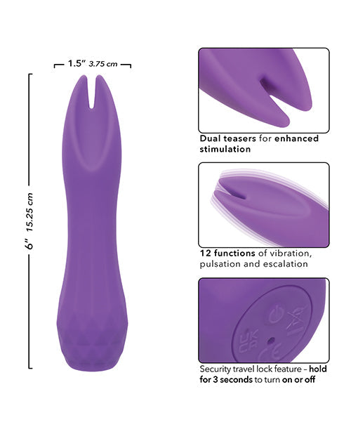 Gia Dual Flicker Vibrator - Purple