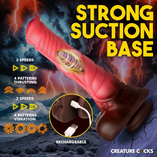 Creature Cocks Deluxe Centaur Thrusting & Vibrating Dildo