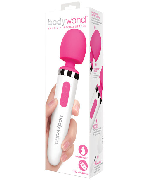 Bodywand Aqua Mini Rechargeable Wand Vibrator - Pink