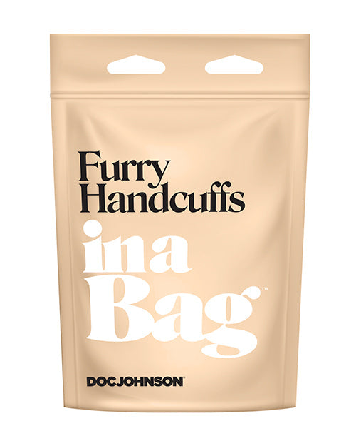 Doc Johnson Furry Handcuffs In A Bag