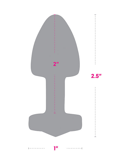 Gemsations 2" Beginners Bling Bling Metal Butt Plug Rose Gold