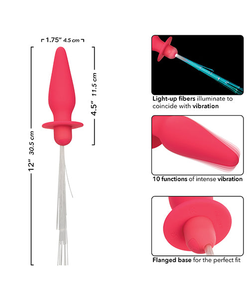 Southern Lights Vibrating Light Up Anal Probe - Pink