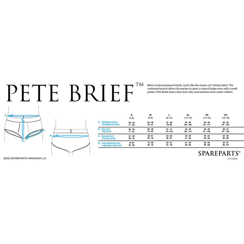 SpareParts Pete Contoured Packing Briefs Medium