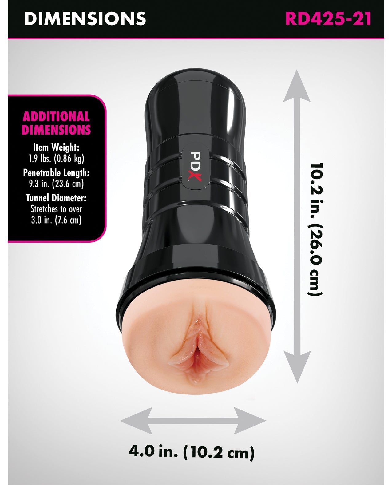 PDX Extreme Wet Pussies Super Luscious Lips XXL Stroker Light