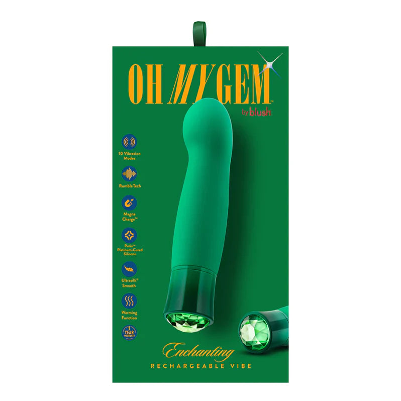 Blush Oh My Gem Enchanting Warming G-Spot Vibe Emerald