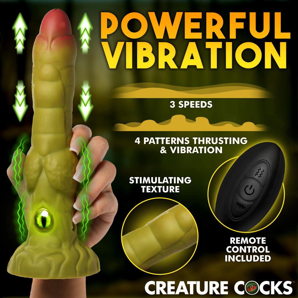 Creature Cocks Eyegor Thrusting and Vibrating Dildo