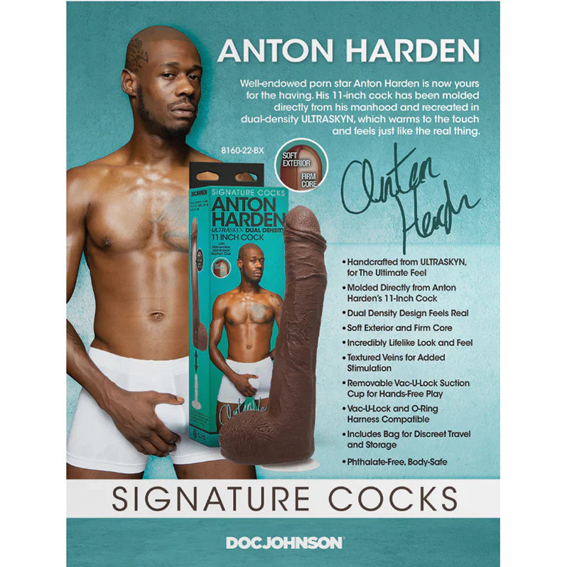Anton Harden Signature Cocks 11" Realistic Dildo