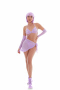 Lilac Feeling Fuzzy Sarong Set