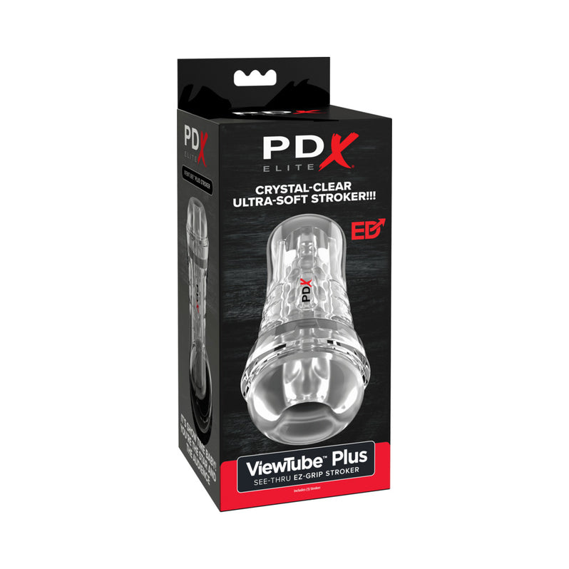 PDX Elite ViewTube See-Thru EZ-Grip Stroker