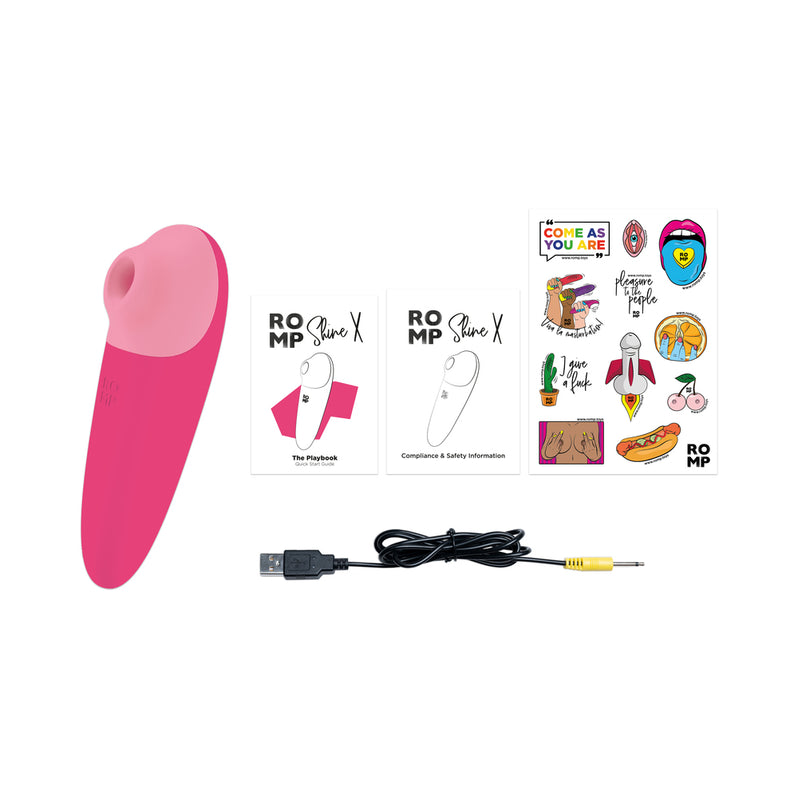 ROMP Shine X Clitoral Vibrator - Pink
