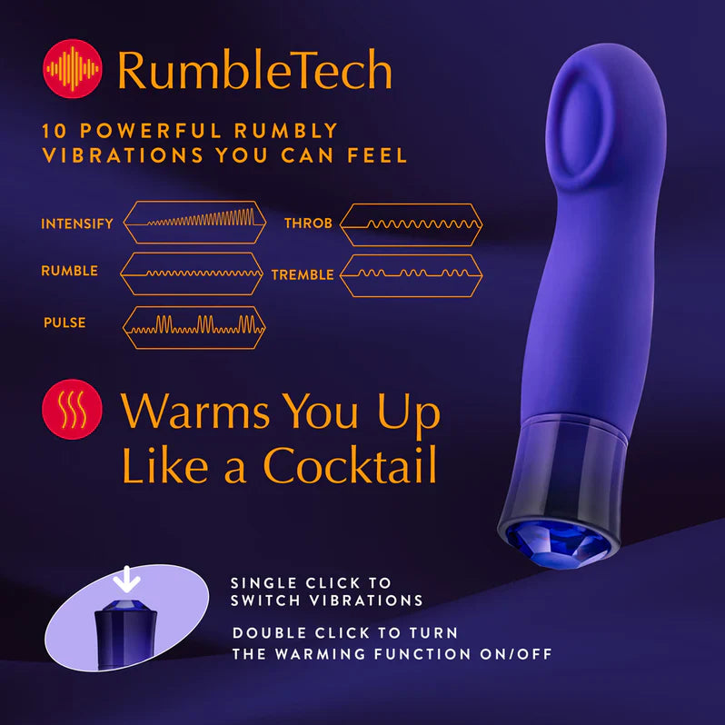 Blush Oh My Gem Mystery Warming G-Spot Vibe Sapphire