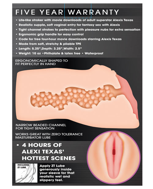 Zero Tolerance Alexis Texas Realistic Vagina Stroker